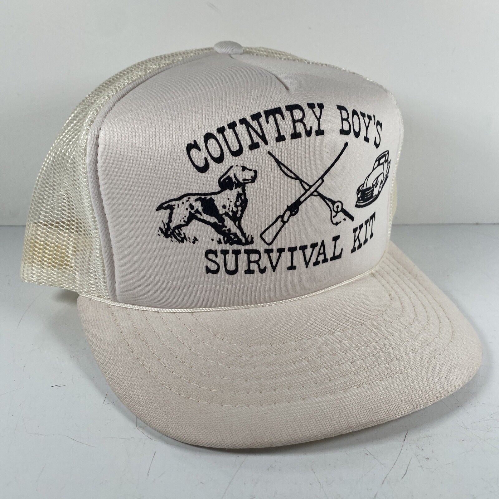 Vintage Country Boys Survival Kit Snapback Snapback Trucker Hat Mesh Yupoong Fun